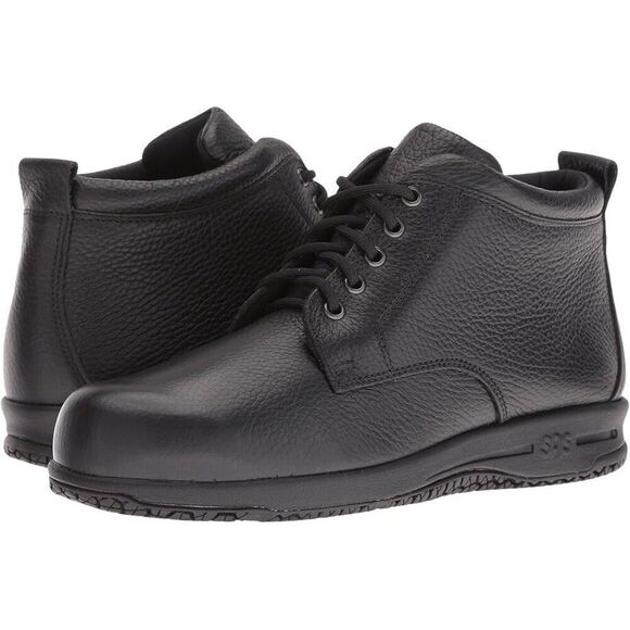 SAS Alpine Boot Women's US 7.5 Black Leather Non Slip Ankle Chukka EEE3829 - Picture 14 of 14